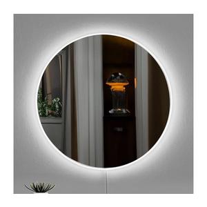 LED Nástenné zrkadlo s podsvietením ROUND pr. 60 cm biela vyobraziť