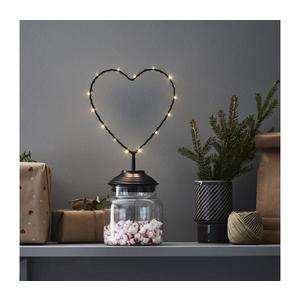 Markslöjd Markslöjd 705855 - LED Vianočná dekorácia SWEETIE LED/0, 45W/3xAA srdce vyobraziť