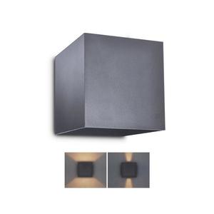 Brilagi Brilagi - LED Vonkajšie nástenné svietidlo CUBE LED/6W/230V antracit IP54 vyobraziť