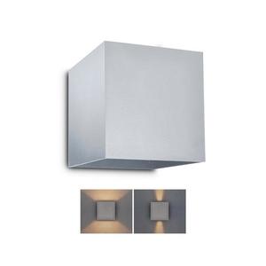 Brilagi Brilagi - LED Vonkajšie nástenné svietidlo CUBE LED/6W/230V šedá IP54 vyobraziť