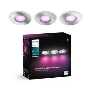 Philips Philips-SADA 3x LED RGBW Stmievateľné kúpeľňové sv. Hue XAMENTO 1xGU10/4, 2W IP44 vyobraziť