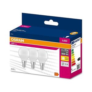 Osram SADA 3x LED Žiarovka P45 E14/7, 5W/230V 3000K - Osram vyobraziť