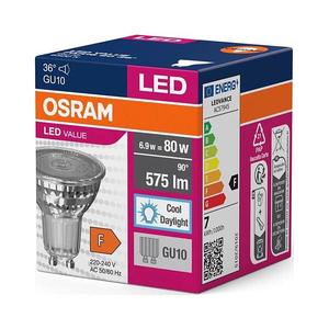 Osram LED Žiarovka PAR16 GU10/6, 9W/230V 6500K - Osram vyobraziť