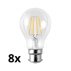 SADA 8x LED Žiarovka A60 B22/7W/230V 2700K vyobraziť