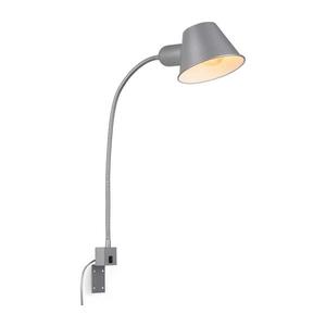 Briloner 2079-014 - Nástenná flexibilná lampa 1xE27/10W/230V strieborná vyobraziť