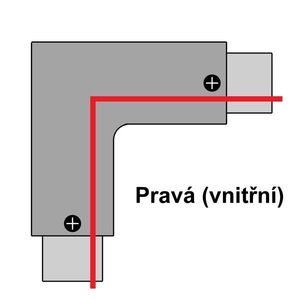 T-LED L spojka pre vstavanú 3F lištu Vyberte variantu: Pravá čierna 105667 vyobraziť