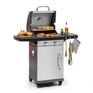 Klarstein Gazooka 2.0T, plynový BBQ gril, 2 x 3 kW horák, ušľachtilá oceľ vyobraziť