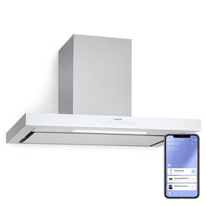 Klarstein Alinea 90 Smart, digestor, 90 cm, nástenný, WiFi, A++, 500 m³/h, dotykový displej vyobraziť