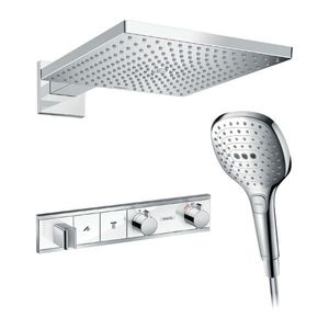 Hansgrohe RainSelect SET, biela - chróm vyobraziť