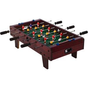 GamesPlanet® Mini stolný futbal s nožičkami, 70 x 37 x 25 cm, tm. drevo vyobraziť