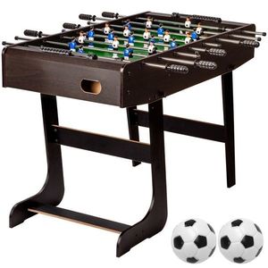 GamesPlanet® 9413 Stolný futbal Belfast rozkladacia 121 x 101 x 79 cm, tmavé drevo vyobraziť