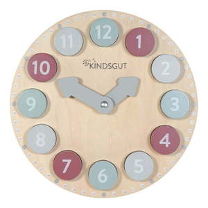 Drevené vkladacie puzzle Clock – Kindsgut vyobraziť