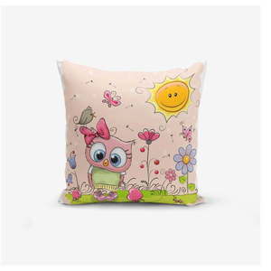 Detská obliečka na vankúš 43x43 cm Pink Owl – Mila Home vyobraziť