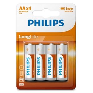 Philips Batéria AA 1, 5 V LongLife, 4 ks vyobraziť