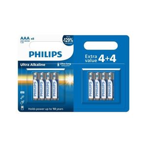 Philips Batéria AAA 1, 5 V Ultra Alkaline, 8 ks vyobraziť