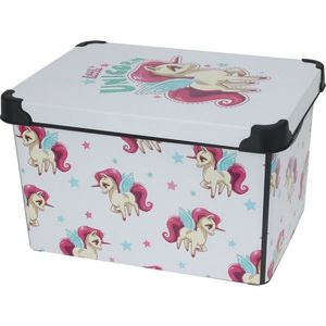 Detský úložný box s vekom Unicorn, 41 x 30 x 24 cm, 22 l, plast vyobraziť