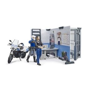 Bruder 62732 BWorld Policajná stanica s motorkou, 1: 16 vyobraziť