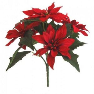 Umelá kytica Poinsettia, červená vyobraziť