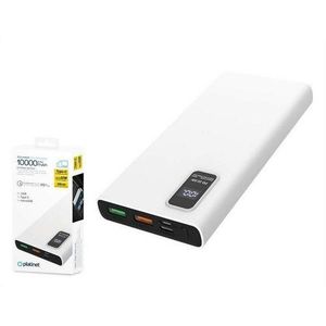 Platinet Power Bank PMPB10WQC726W 10000mAh PD3.0 QC3.0 display biela vyobraziť