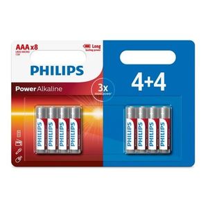 Philips Batéria AAA 1, 5 V Power Alkaline, 4 + 4 ks vyobraziť