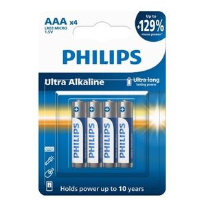 Philips Batéria AAA 1, 5 V Ultra Alkaline, 4 ks vyobraziť