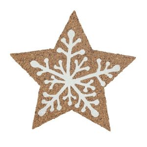 Altom Korková podložka pod hrnček Winter star10 x 10 x 0, 3 cm, sada 6 ks vyobraziť