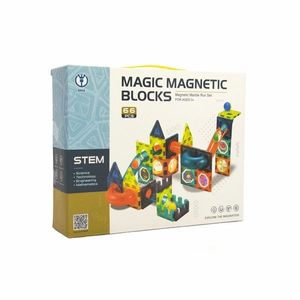 Magnetická stavebnica plast 66 ks v krabici 31 x 25 x 8 cm vyobraziť