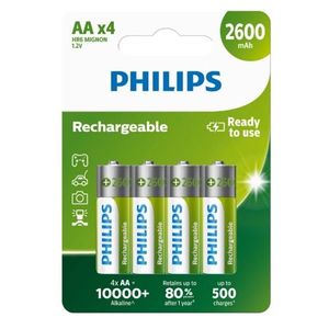 Philips Nabíjacia batéria AA 1, 2 V, 4 ks vyobraziť