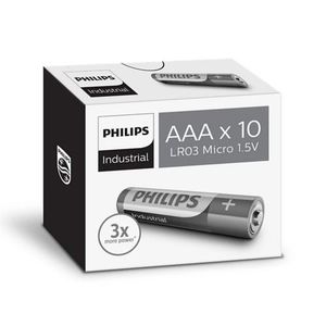 Philips Priemyselné batérie AAA Ultra Alkaline, 10 ks vyobraziť