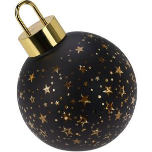 Vianočná LED ozdoba Xmas ball čierna, pr. 15 cm vyobraziť