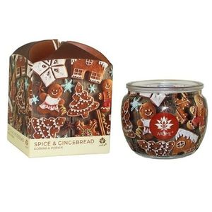 Arome Sviečka v skle a flower boxe, Spice & Gingerbread, 90 g vyobraziť