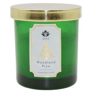 AromeSviečka vo farebnom skle s viečkom, Woodland Pine, 125 g vyobraziť