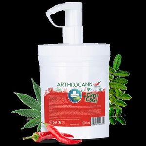 Annabis Arthrocann hrejivý gél CBD+CBG 1000 ml vyobraziť