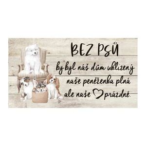 Bohemia Gifts Dekoračný obrázok - Psí srdce vyobraziť