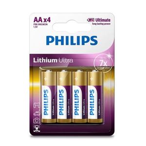 Philips Batéria AA 1, 5 V Lithium Ultra, 4 ks vyobraziť