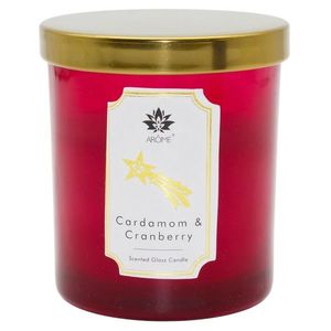 Arome Sviečka vo farebnom skle s viečkom, Cardamon & Cranberry, 125 g vyobraziť