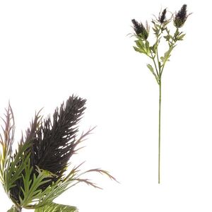 Umelá kvetina Eryngium fialová, 66 cm vyobraziť