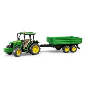 Bruder Farmer 2108 Traktor John Deere so sklápacím prívesom vyobraziť