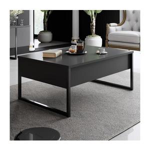 Konferenčný stolík LUXE 40x90 cm antracit/čierna vyobraziť