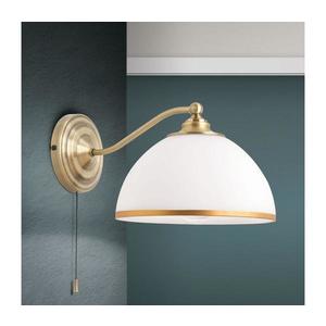 Orion Orion WA 2-1371/1 - Nástenná lampa OLD LAMP 1xE27/40W/230V biela/bronz vyobraziť