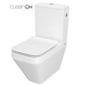 CERSANIT - WC KOMBI CREA CLEANON 010/020 ŠTVOREC, NÁDRŽKA 010 3/5, SEDADLO DUR SLIM WO LW ONE K114-022-B-SET vyobraziť