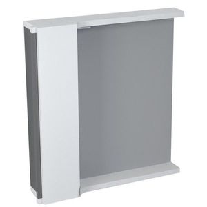 SAPHO - PULSE galérka s LED osvetlením 75x80x17cm, ľavá, biela/antracit PU077-3034 vyobraziť