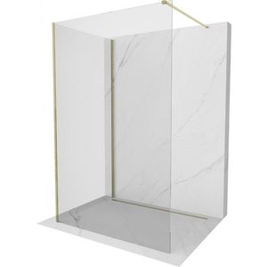 MEXEN/S - Kioto Sprchová zástena WALK-IN 120 x 110 cm, transparent, zlatá 800-120-212-50-00-110 vyobraziť