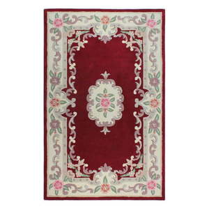 Červený vlnený koberec Flair Rugs Aubusson, 150 × 240 cm vyobraziť