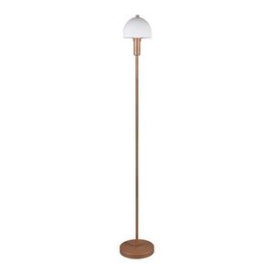 Stojacia lampa v bronzovej farbe so skleneným tienidlom (výška 120 cm) Glenn – Trio vyobraziť