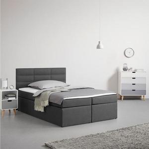 Manželská boxspring posteľ Lisa, 140x200, sivá vyobraziť