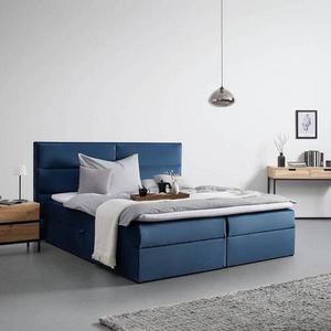 Boxspring posteľ KILIAN, modrá, 180x200 vyobraziť