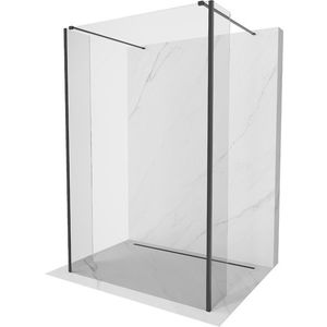 MEXEN/S - Kioto Sprchová zástena WALK-IN voľne stojaca 90 x 30 x 30 cm, transparent, čierna 800-090-030-222-70-00-030 vyobraziť