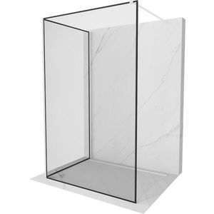 MEXEN/S - Kioto Sprchová zástena WALK-IN 120 x 100 cm, čierny vzor, biela 800-120-212-20-70-100 vyobraziť