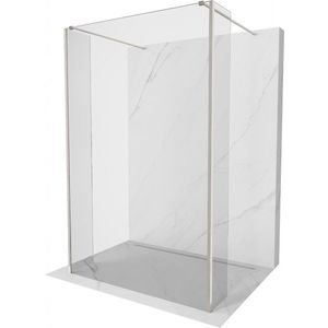 MEXEN/S - Kioto Sprchová zástena WALK-IN voľne stojaca 90 x 30 x 30 cm, transparent, nikel kartáčovaná 800-090-030-222-97-00-030 vyobraziť